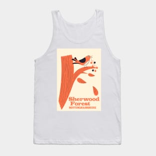 sherwood Forest Nottinghamshire travel poster Tank Top